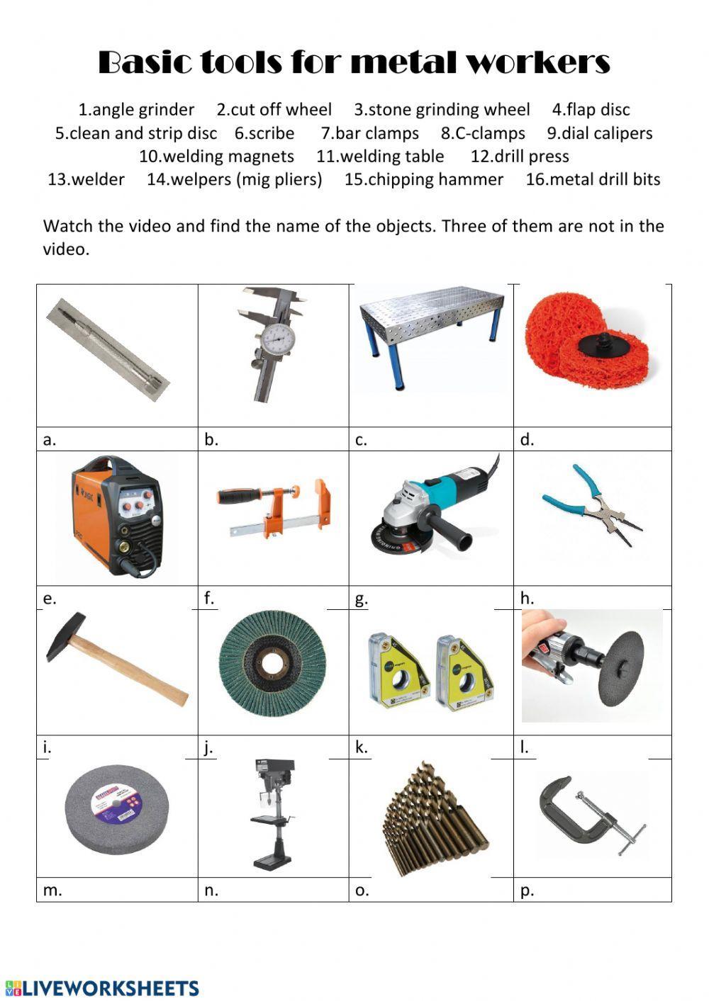 Tools for Metalworkers