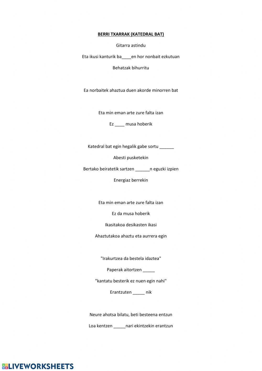 Katedral bat (Berri txarrak)