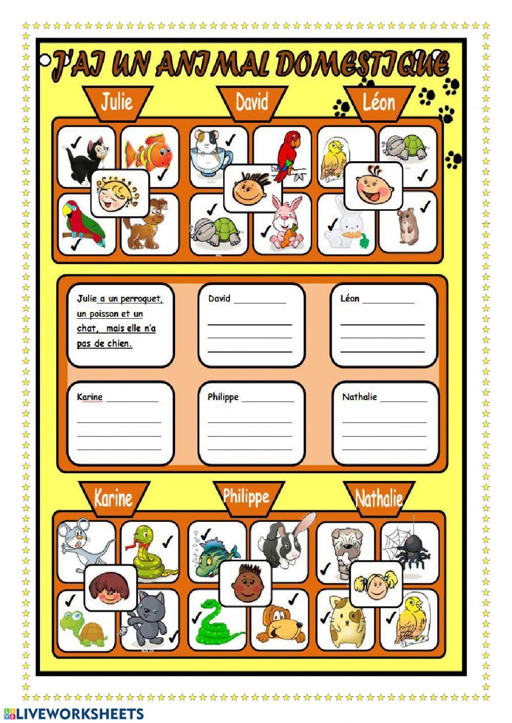 Les animaux domestiques