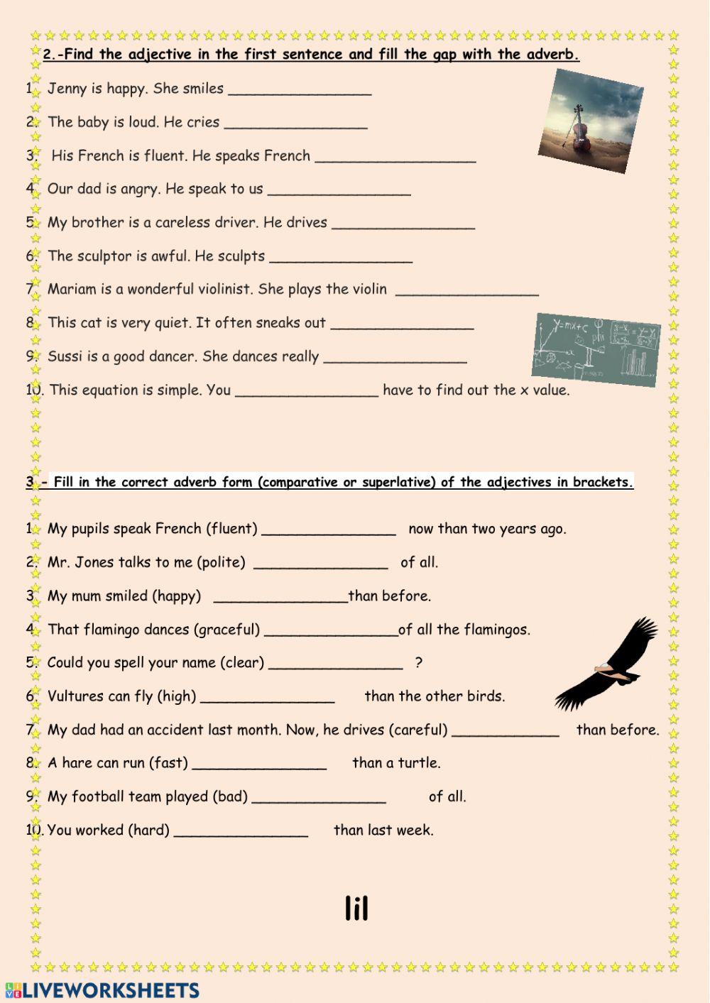 Adjectives and adverbs