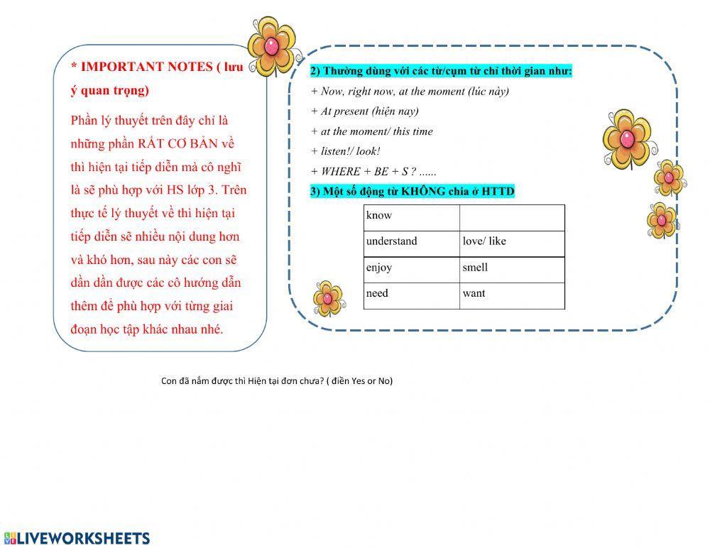 thì hiện tại tiếp diễn