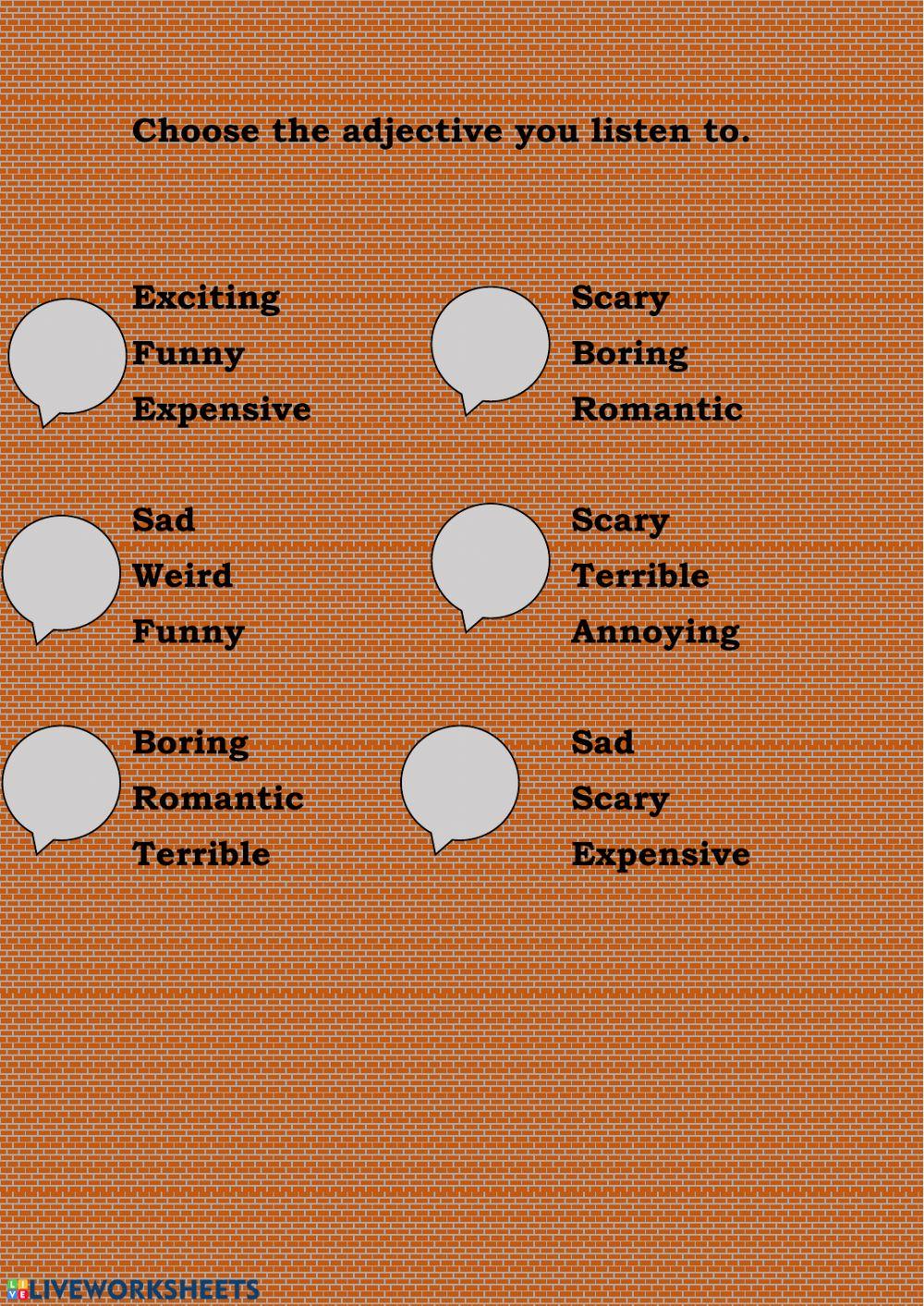 Movie Adjectives