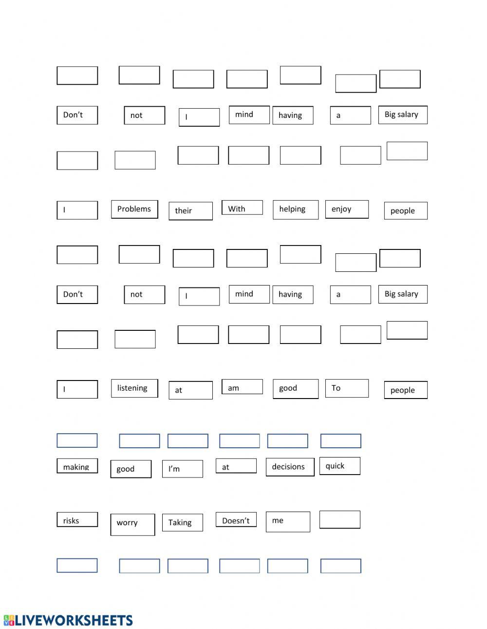 Gerunds versus infinitives