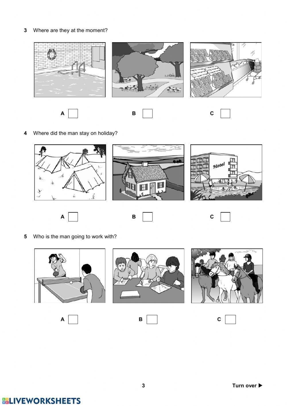 Pet practice- listening part 1