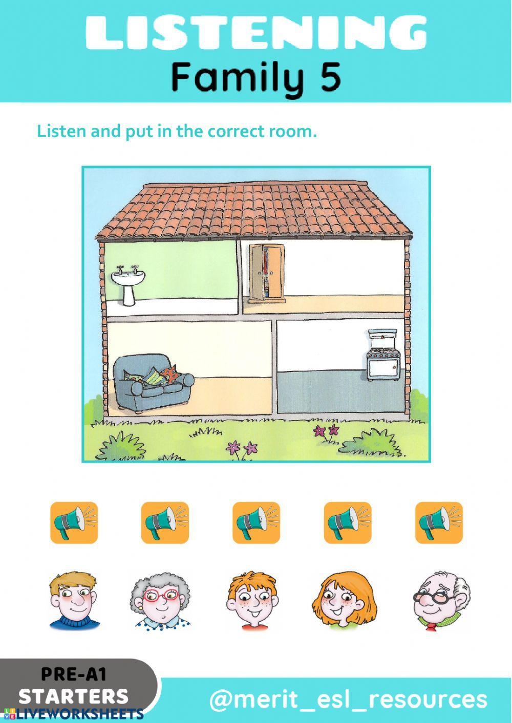 Family - Listen and match Family - Listen and match