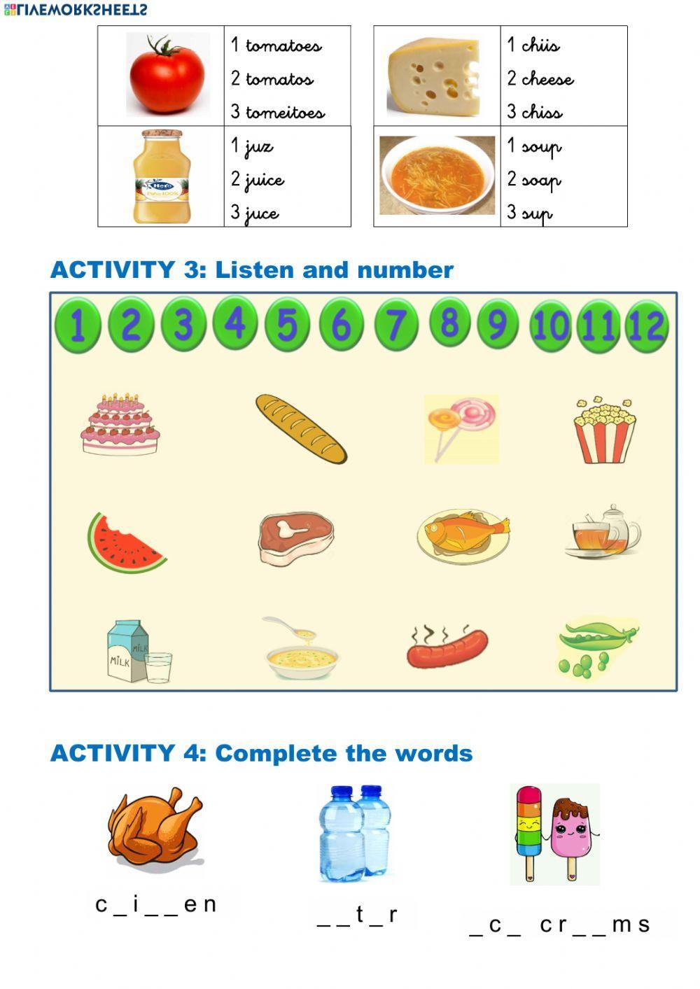 Food Vocabulary