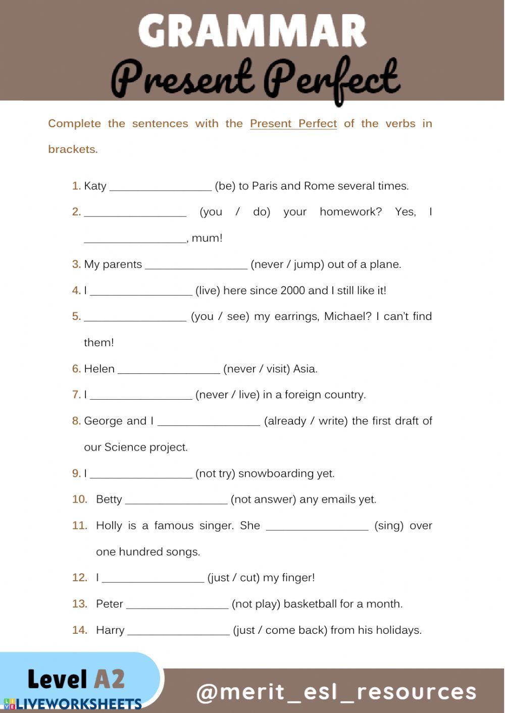 Present Perfect