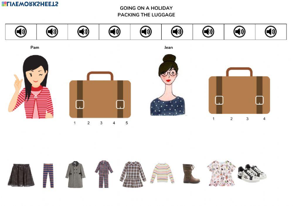 Packing the luggage