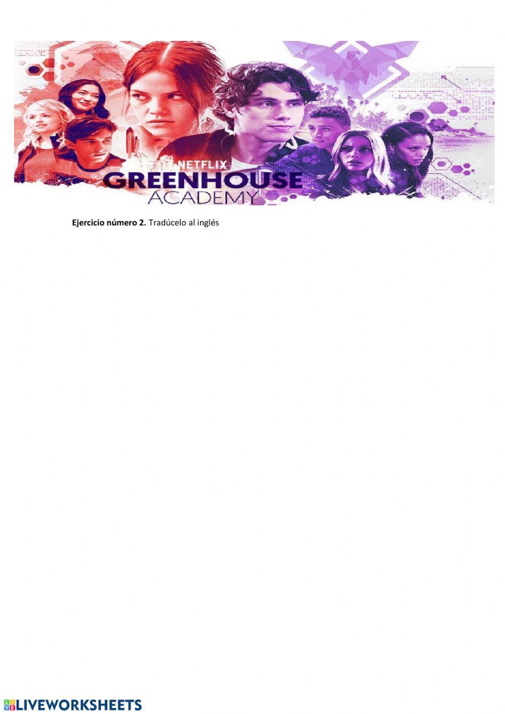 Listening comprehension. Serie netflix, green house Academy