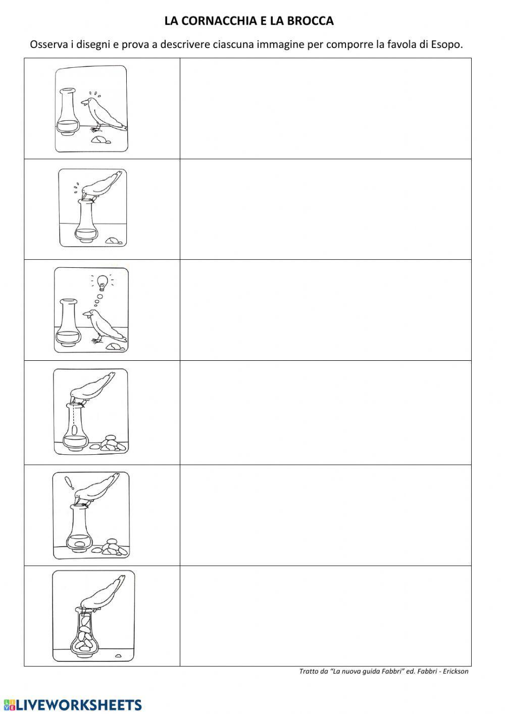 La cornacchia e la brocca