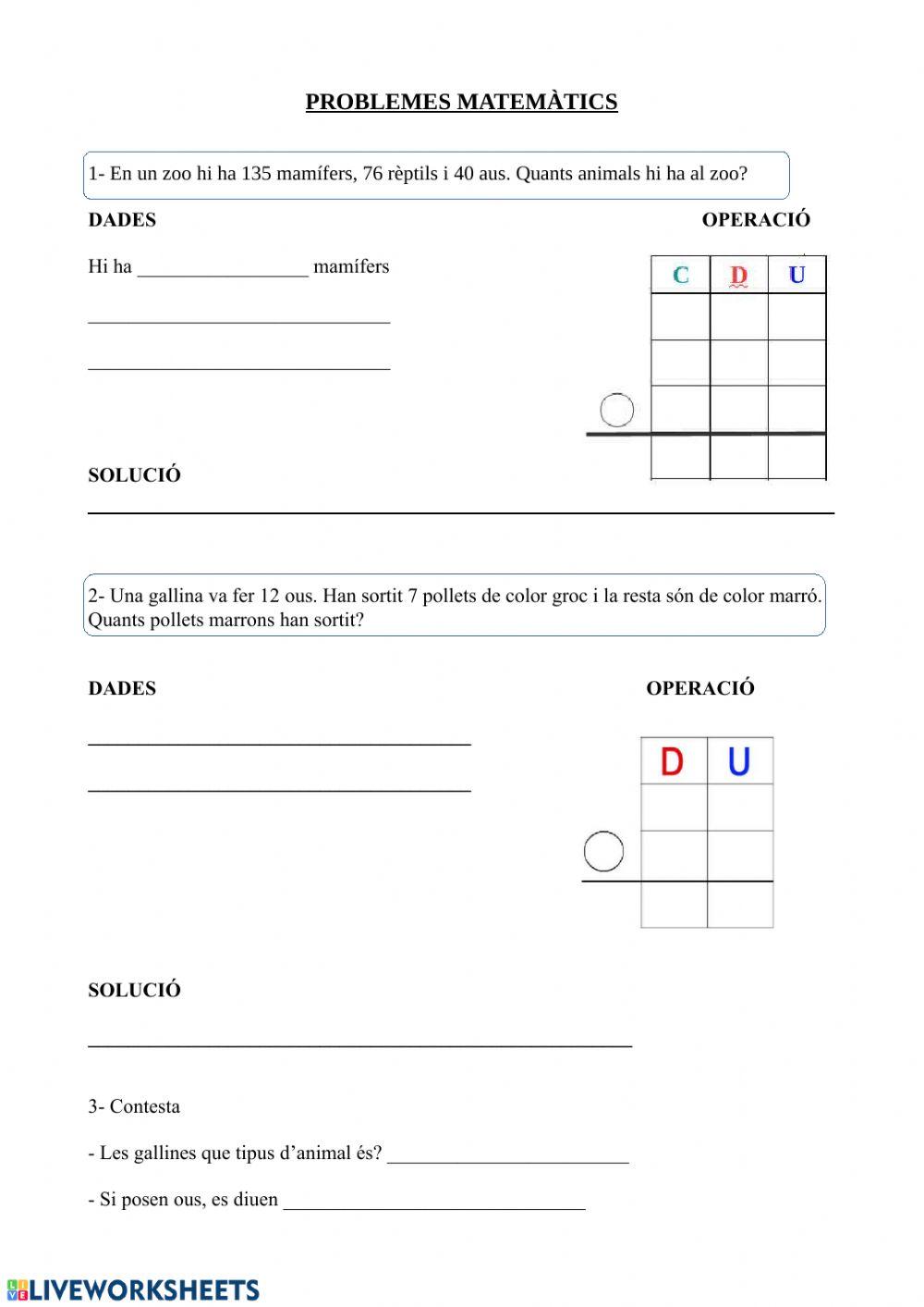 Problemes matemàtics