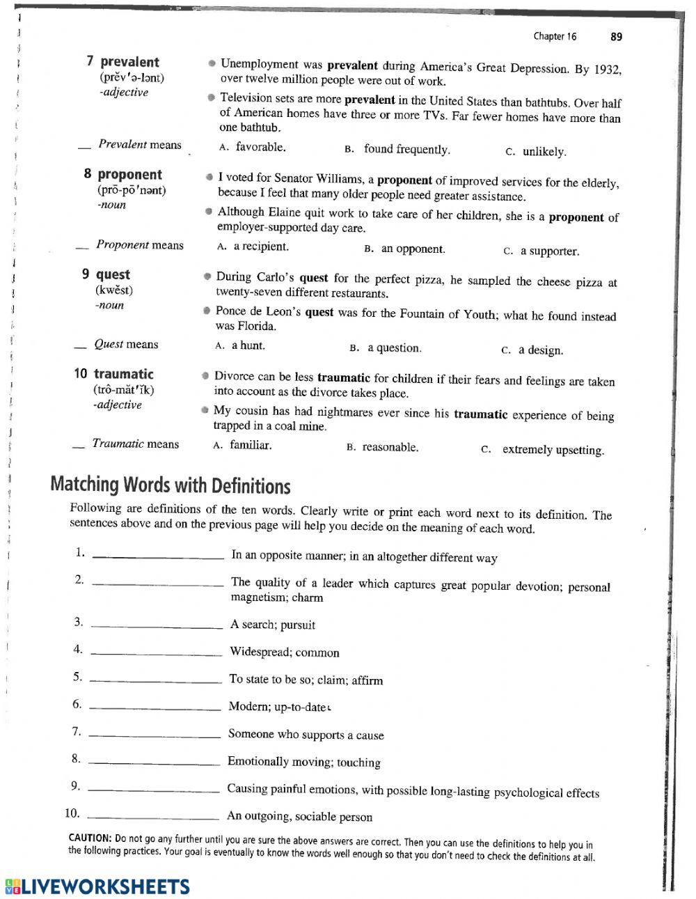 Vocabulary from Context 16