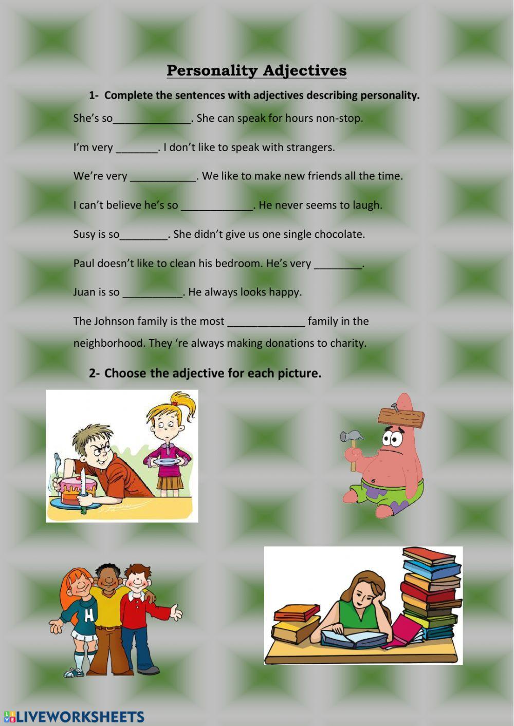 3AA - UNIT 5 - Personality Adjectives