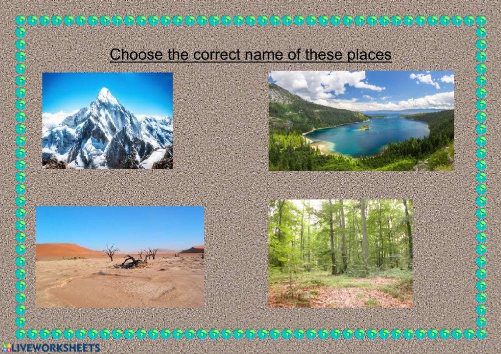 3aa - unit 8 - natural places