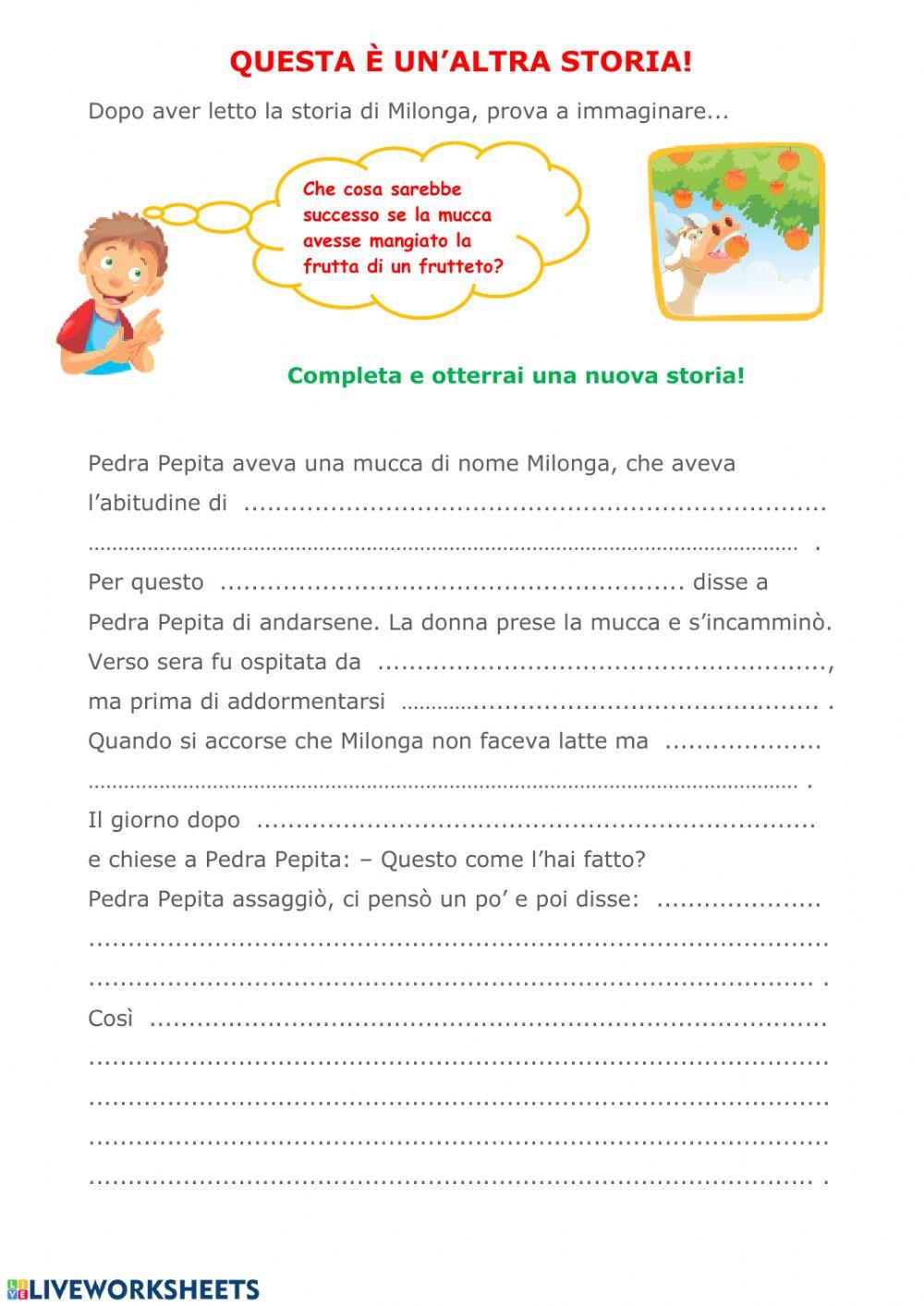 Completa la storia Completa la storia