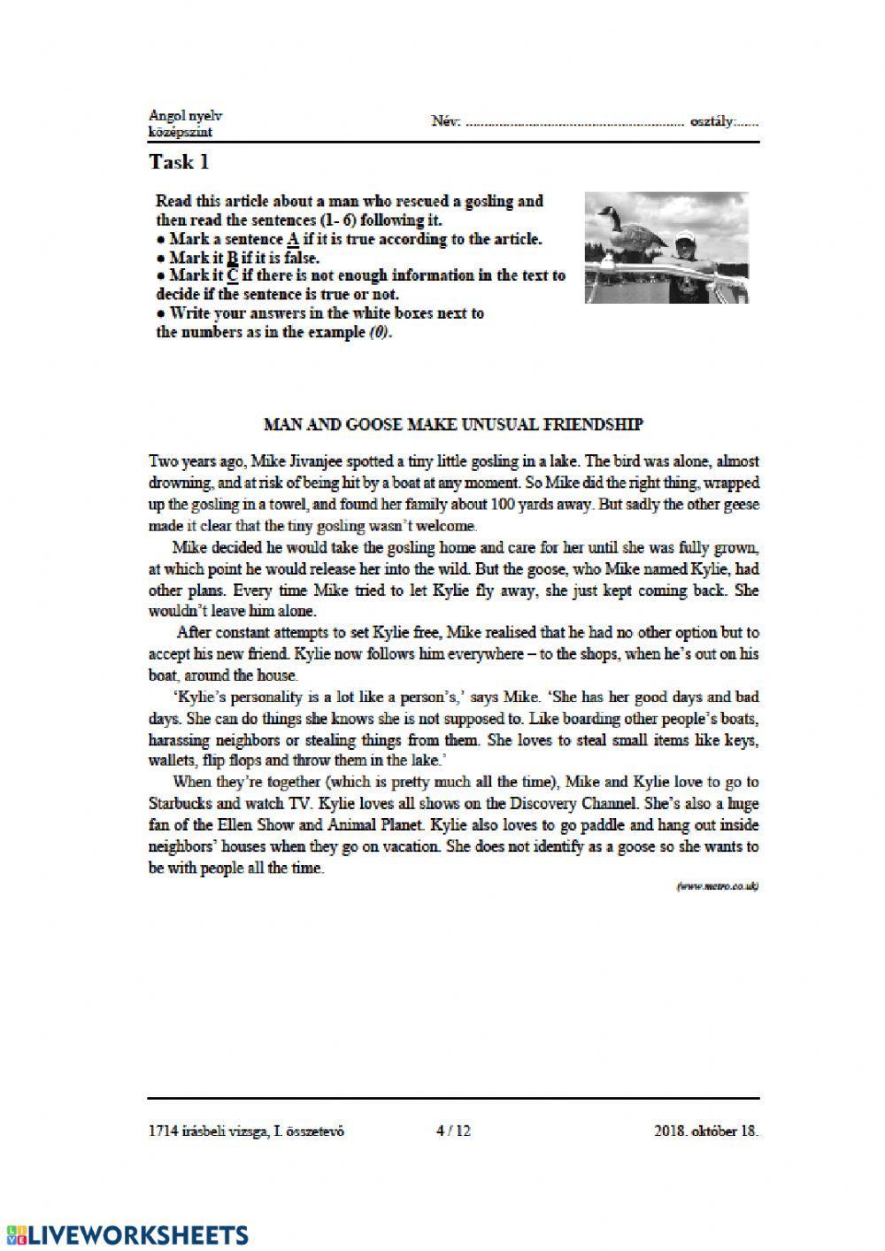 Érettségi 2018 október 1.