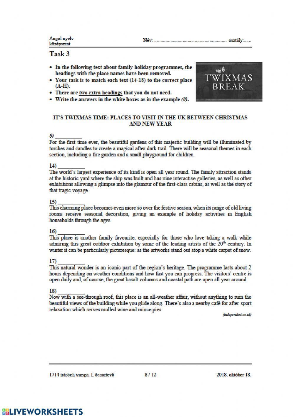 Érettségi 2018 október 1.