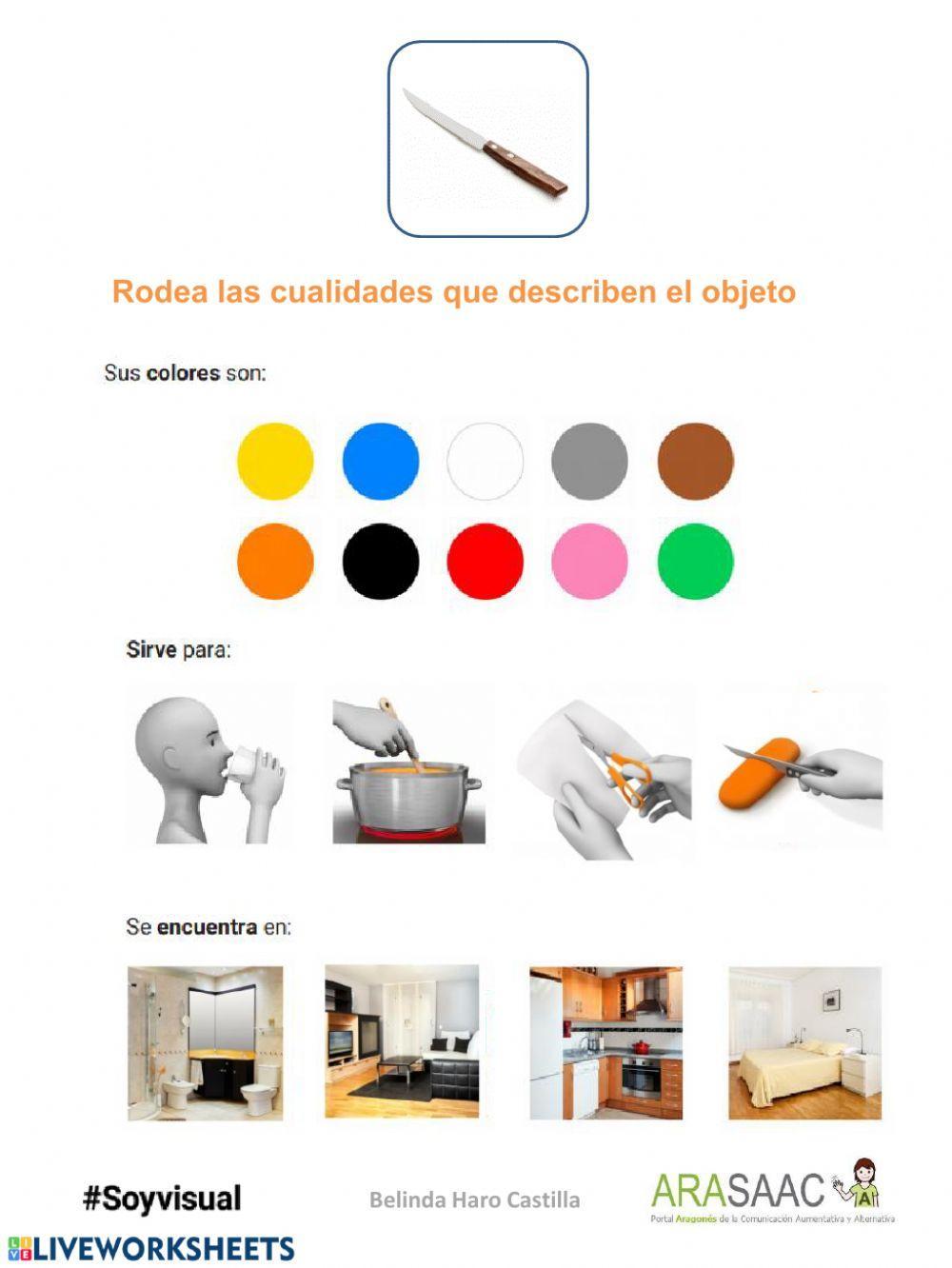 Descripciones de objetos