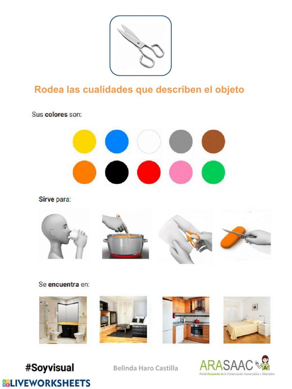 Descripciones de objetos