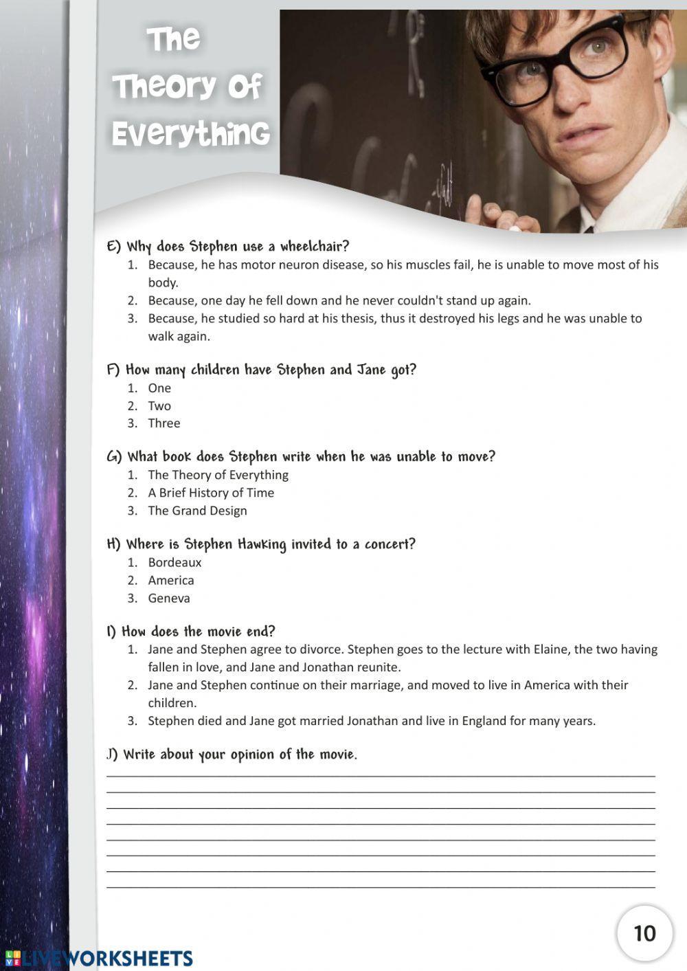 The Theory of Everything