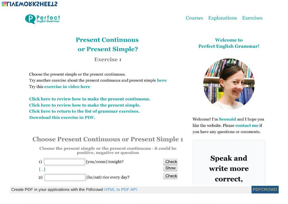 Present Simple or Present Continuous