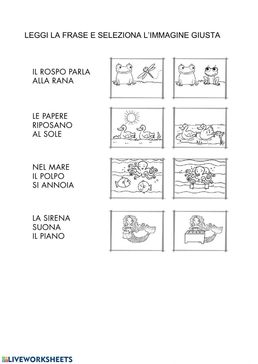 Leggi le frasi Leggi le frasi