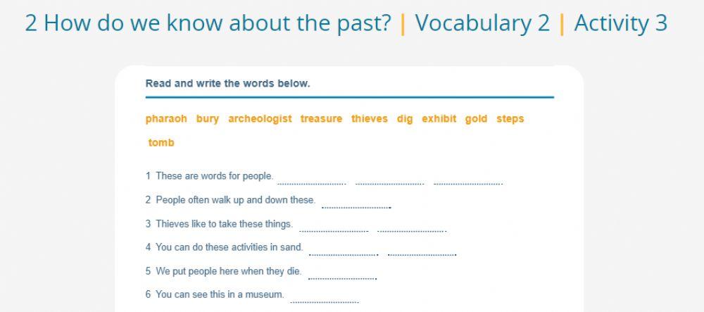 Vocabulary Museums Now I Know
