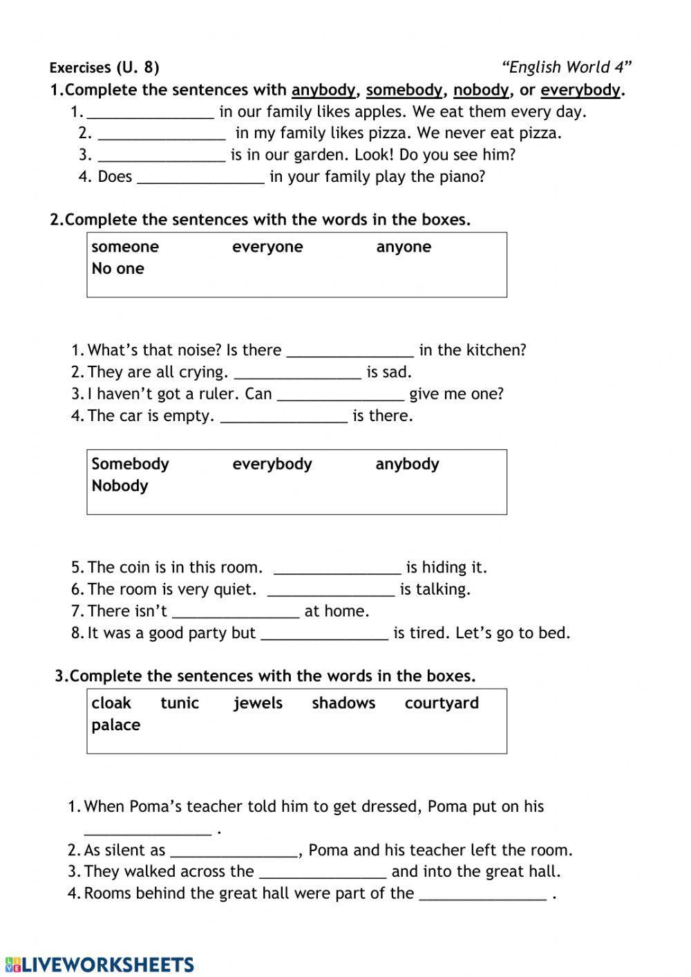 English World 4 Unit 8