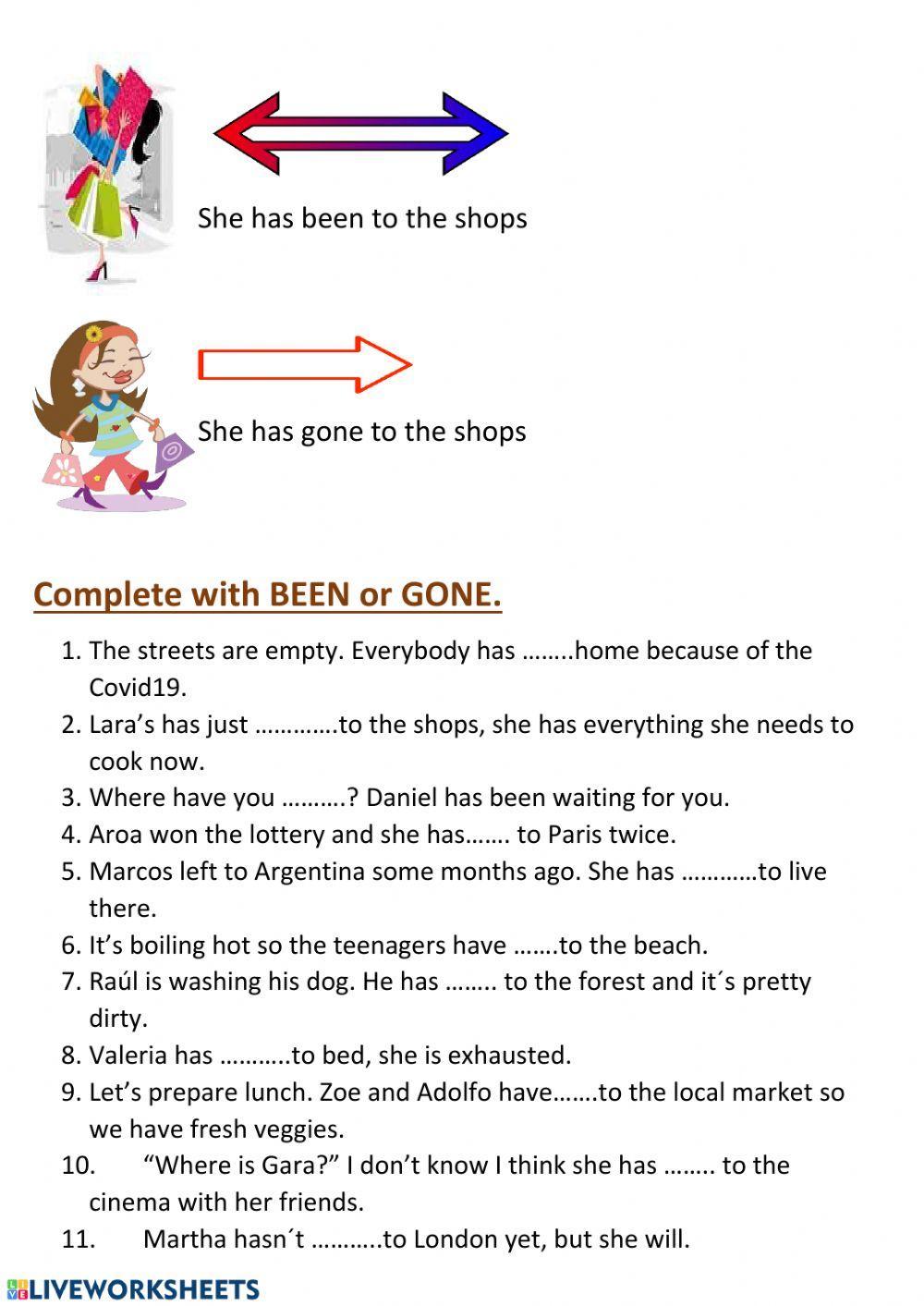 62052 Been Or Gone MACARENA LiveWorksheets 62052-been-or-gone-macarena-liveworksheets