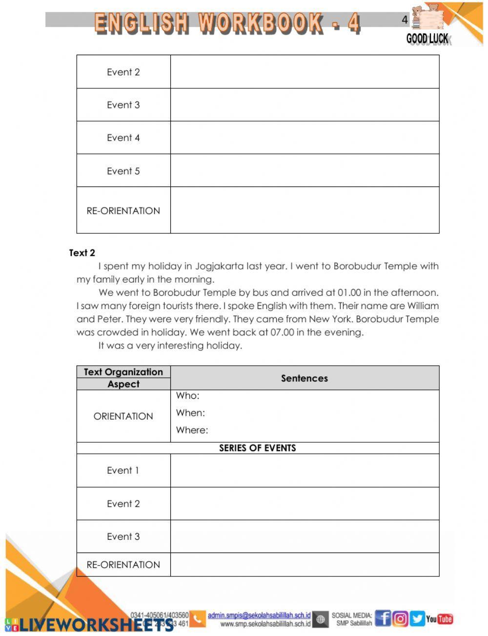 Recount text part 1 Recount text part 1
