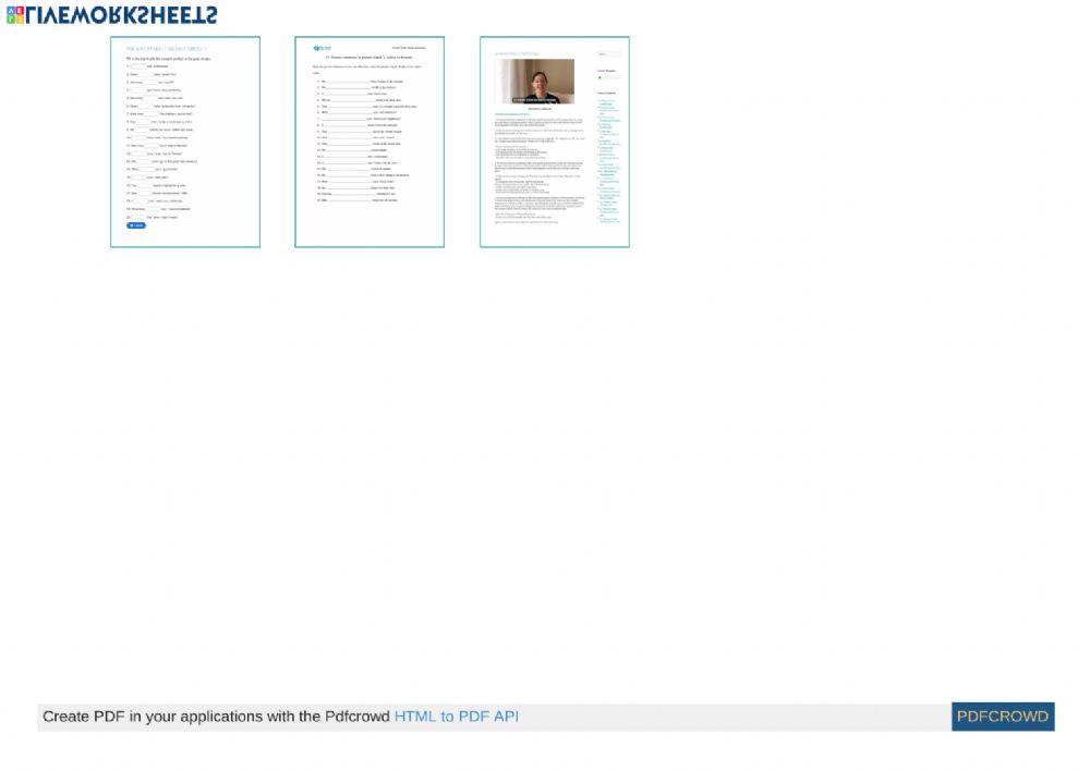 Present Simple or Present Continuous Exercise 3