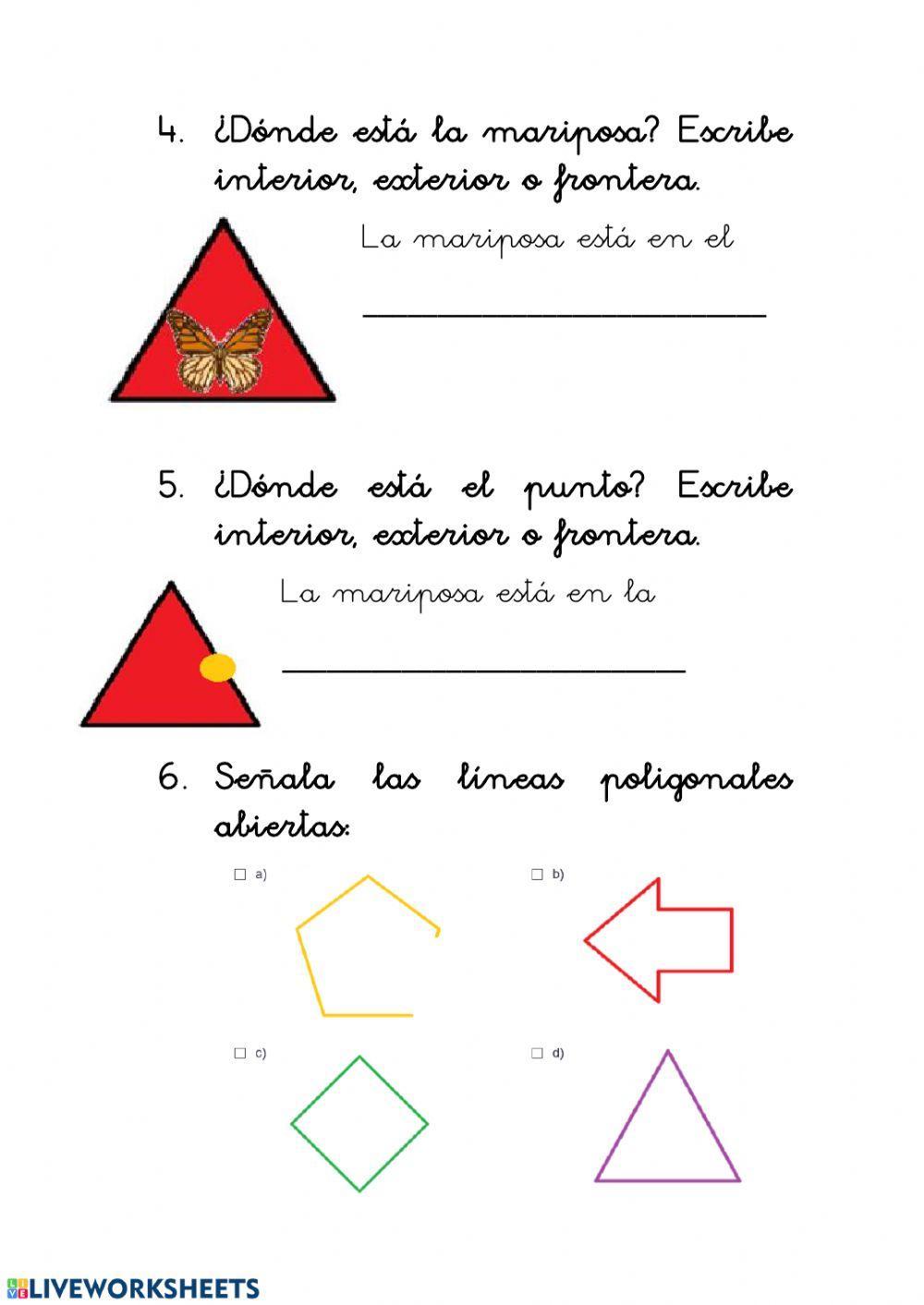 Figuras, líneas y posiciones