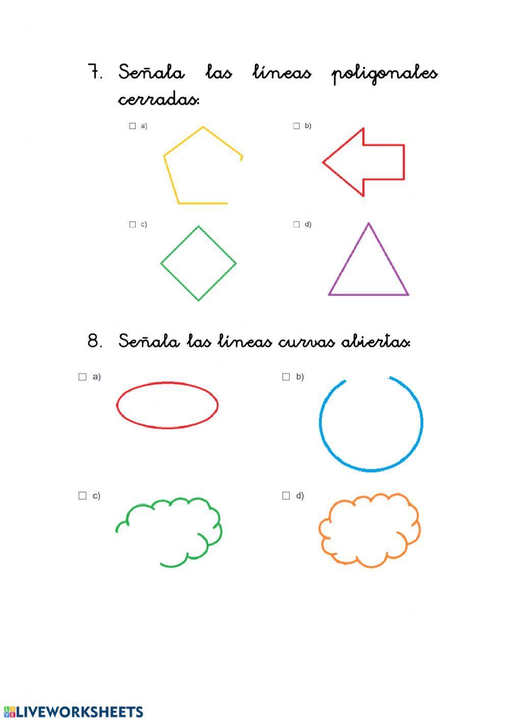 Figuras, líneas y posiciones