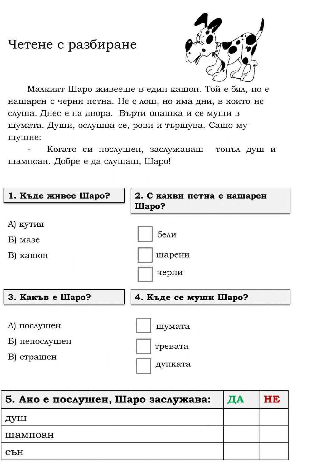 62452 | Четене с разбиране | Еленка Бойчинова