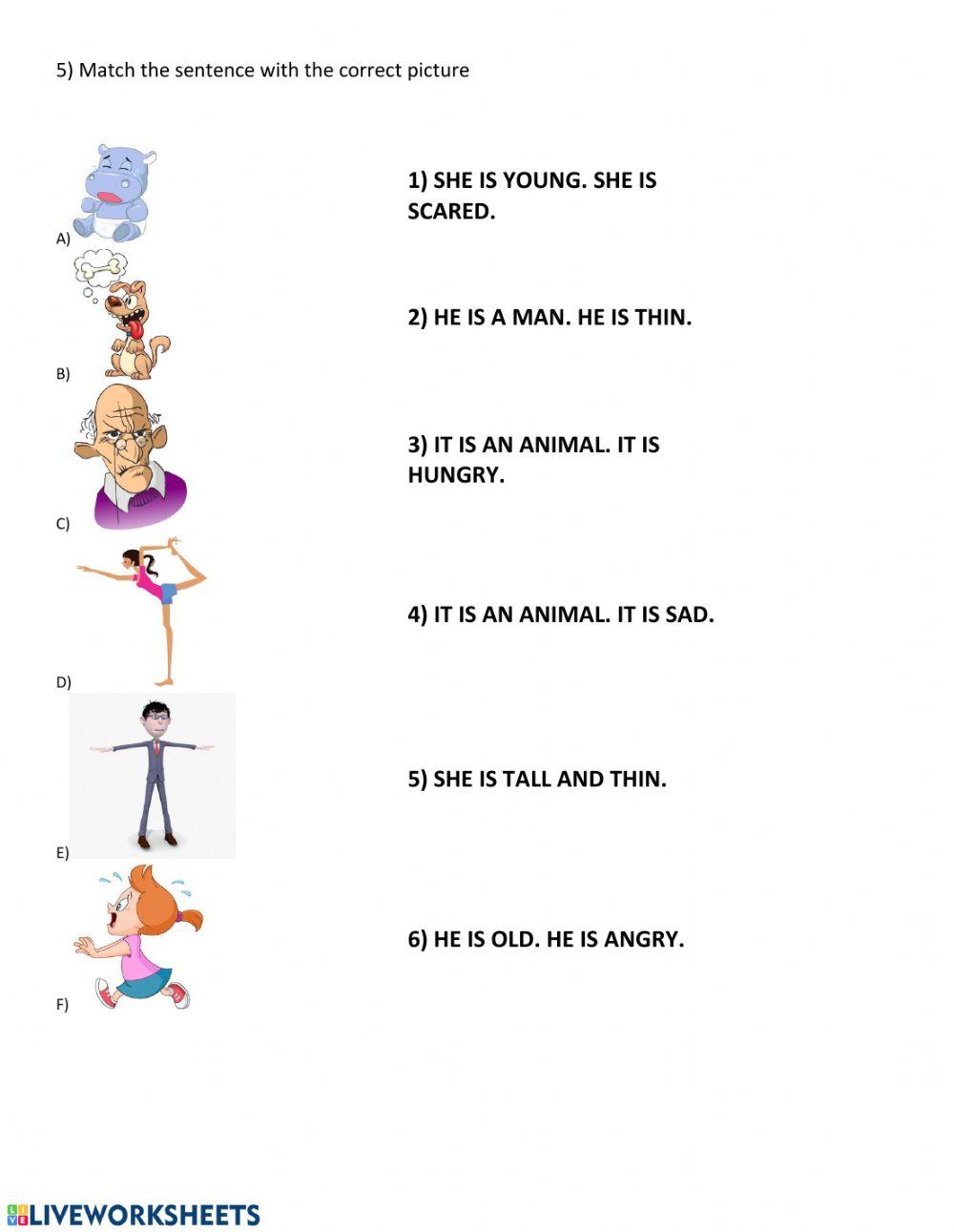 Pronouns she he it worksheet | Live Worksheets