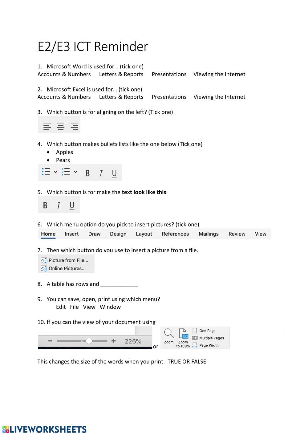 62554 | Entry 2 Functional Skill ICT | Rob Wilson