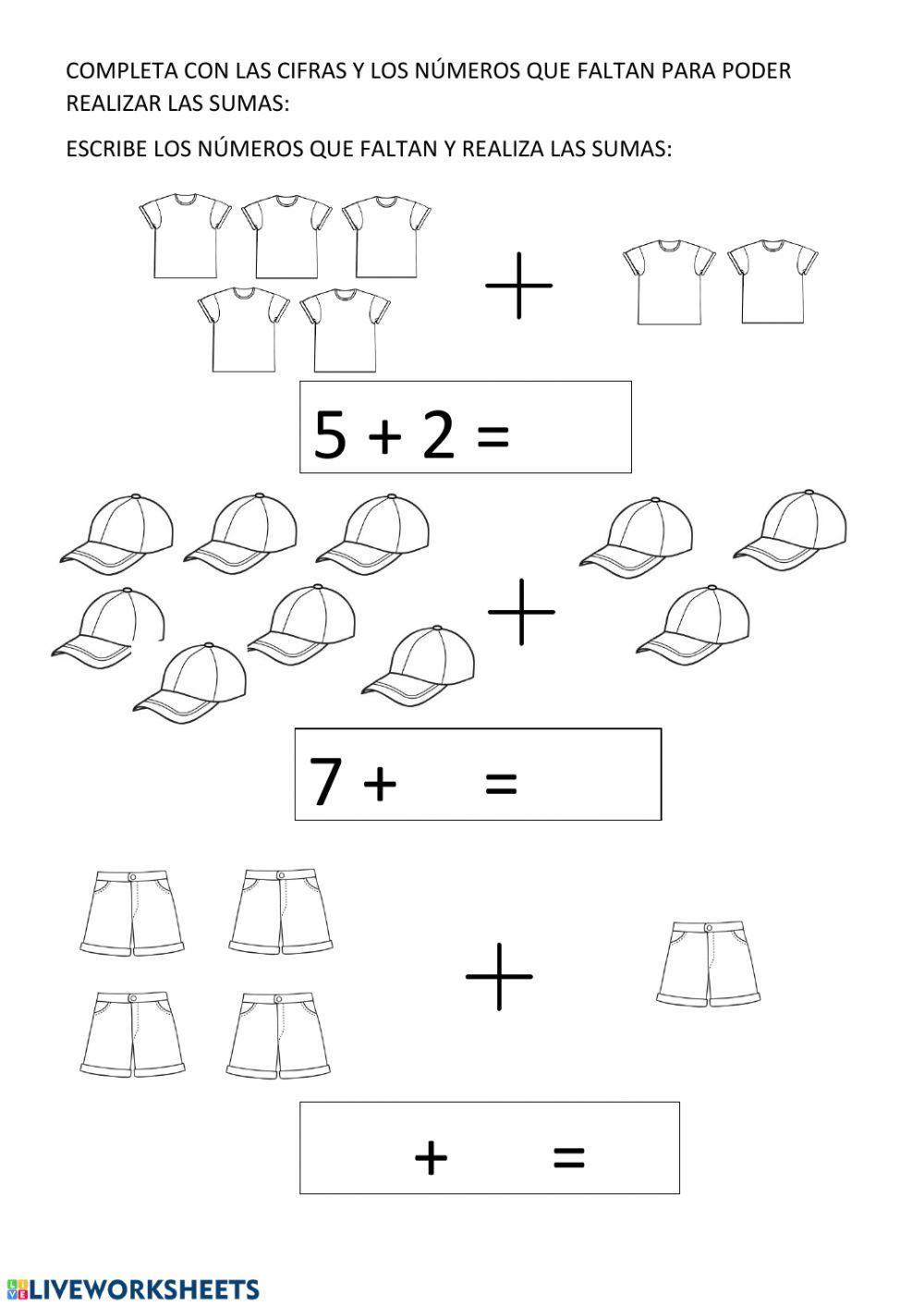 Problemas de matemáticas para infantil