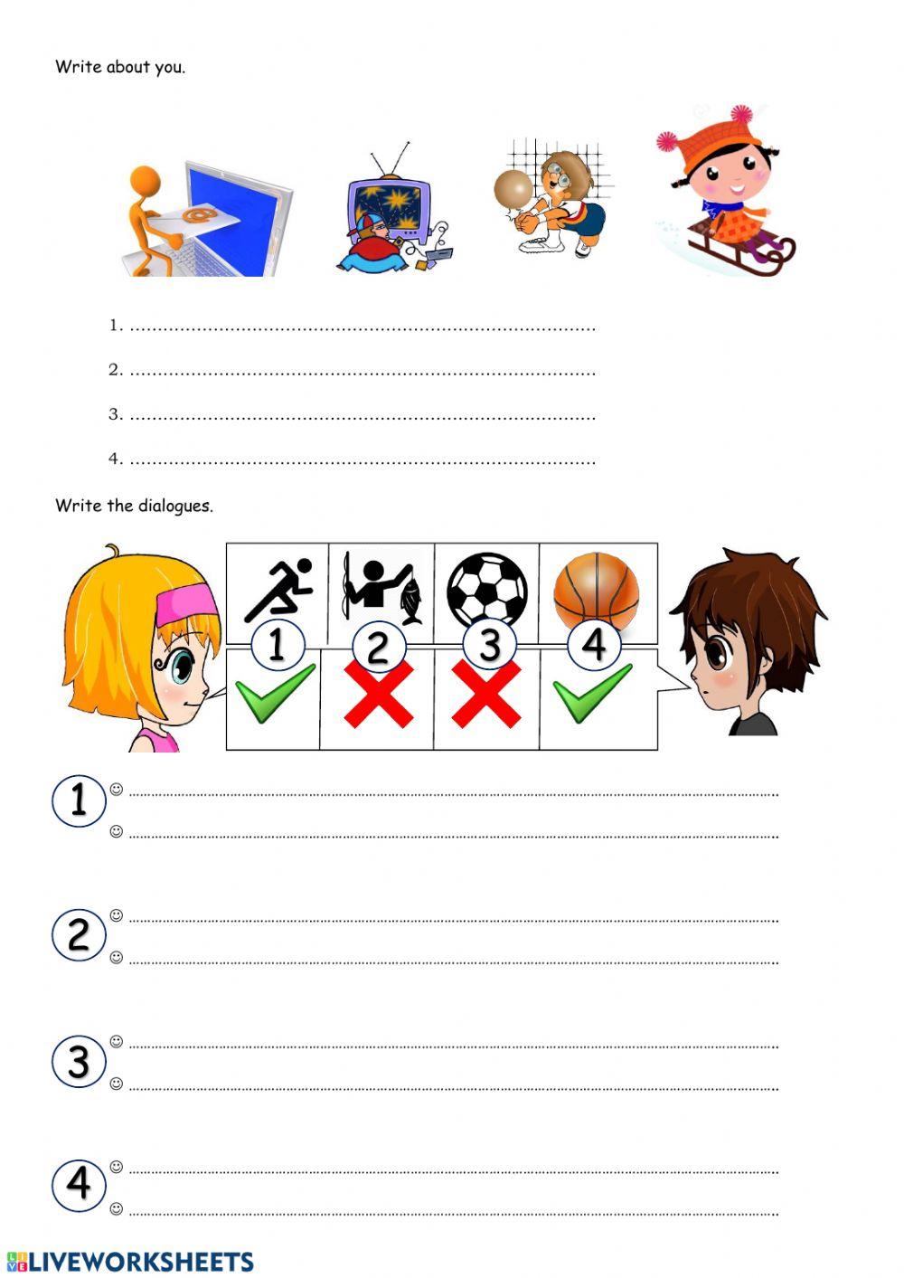 To like and free time activities