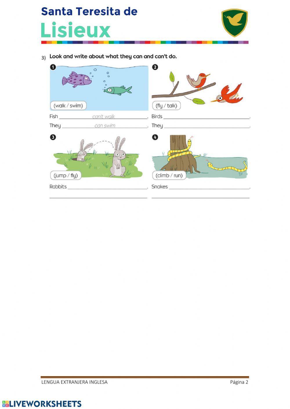 Animales (can-can-t)