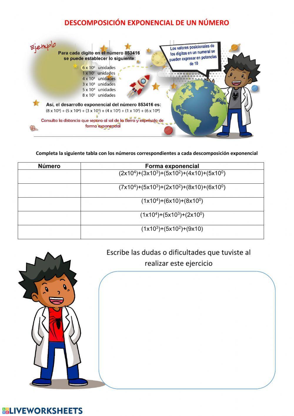 Descomposición exponencial