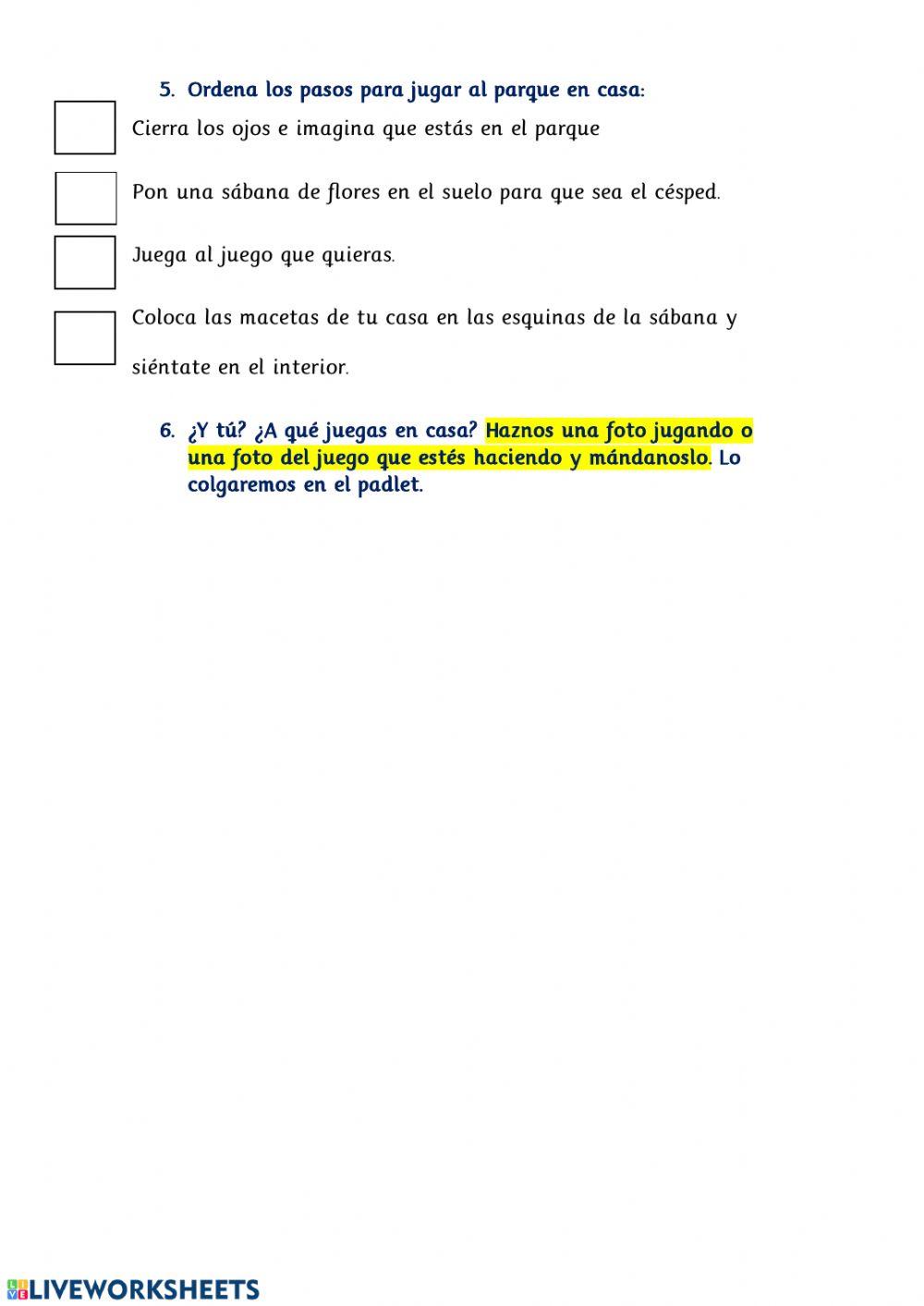 Lectura: Un parque en mi casa