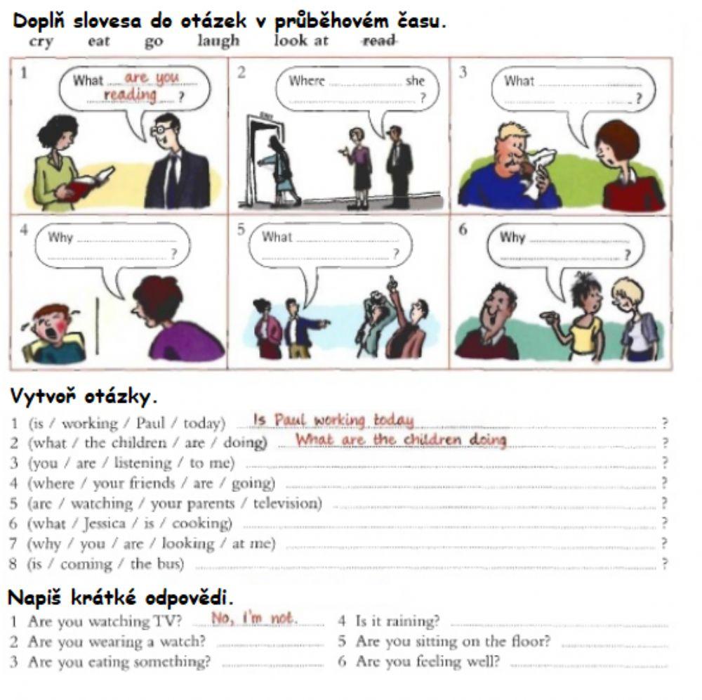 Present continuous questions