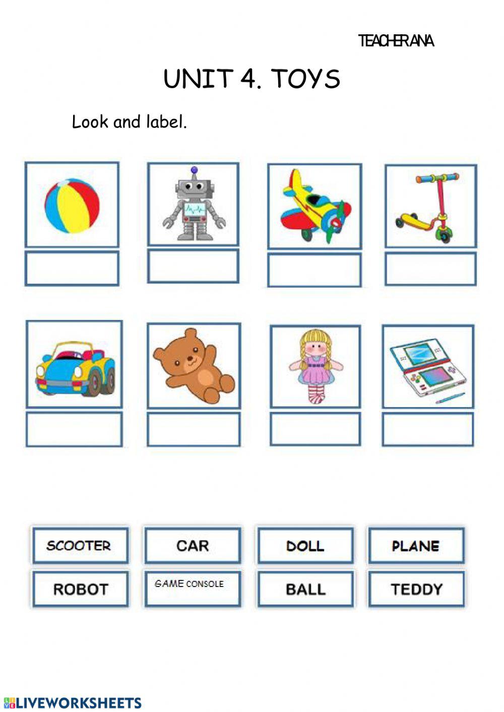 UNIT 4. TOYS