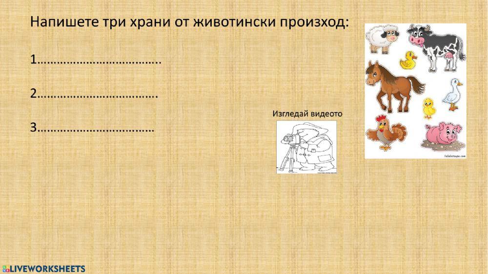 Произход на храната