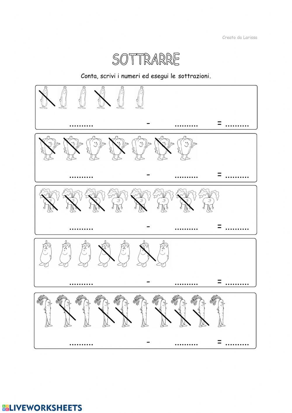 Sottrazioni