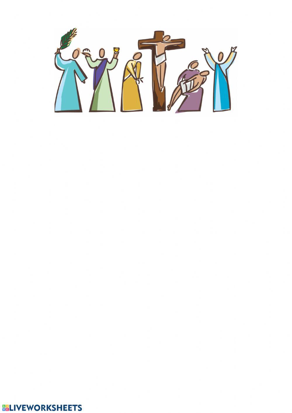 Ficha interactiva celebramos la semana santa