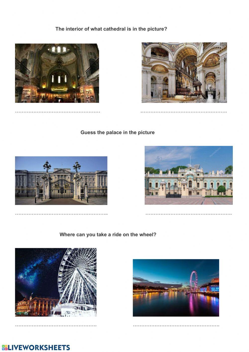 Kyiv, London,  famous places
