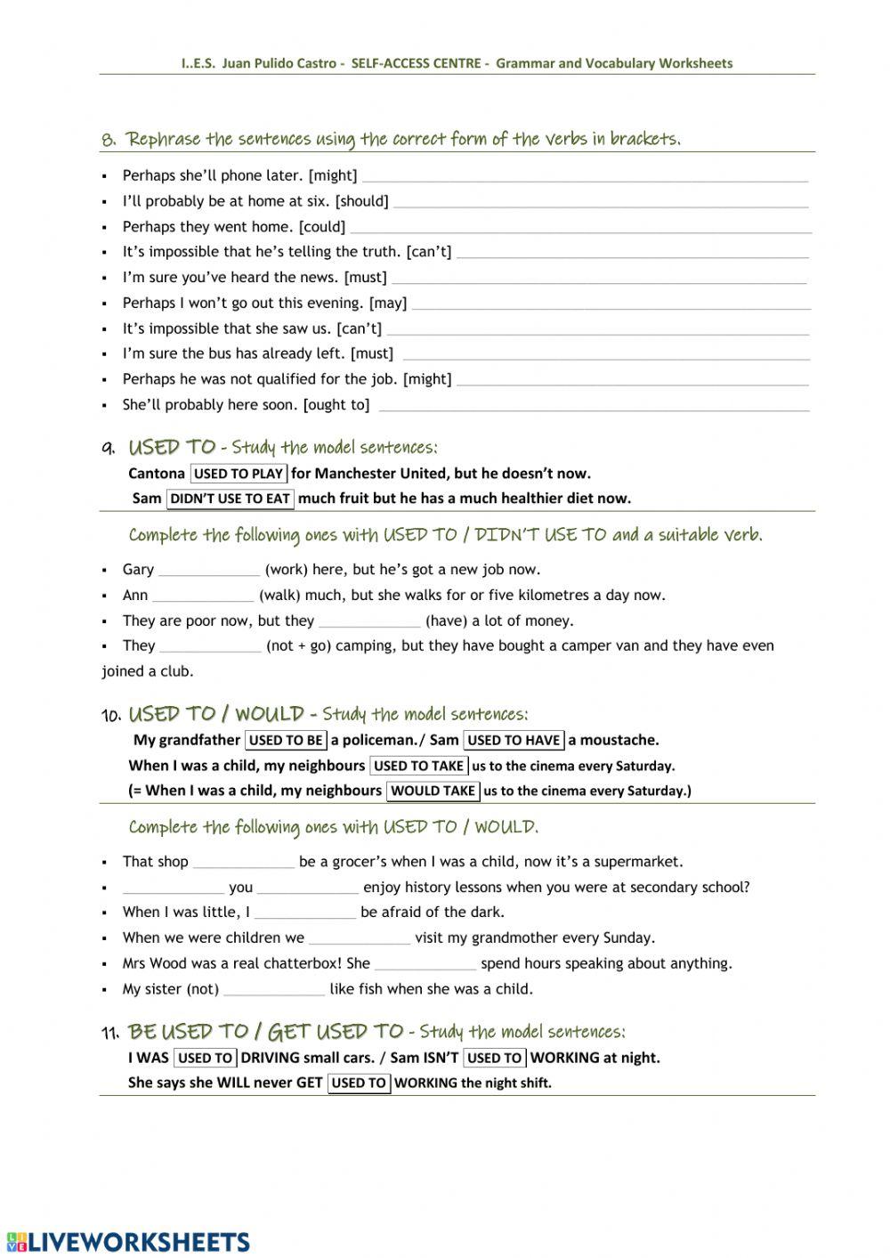Modal Verbs (Basics)