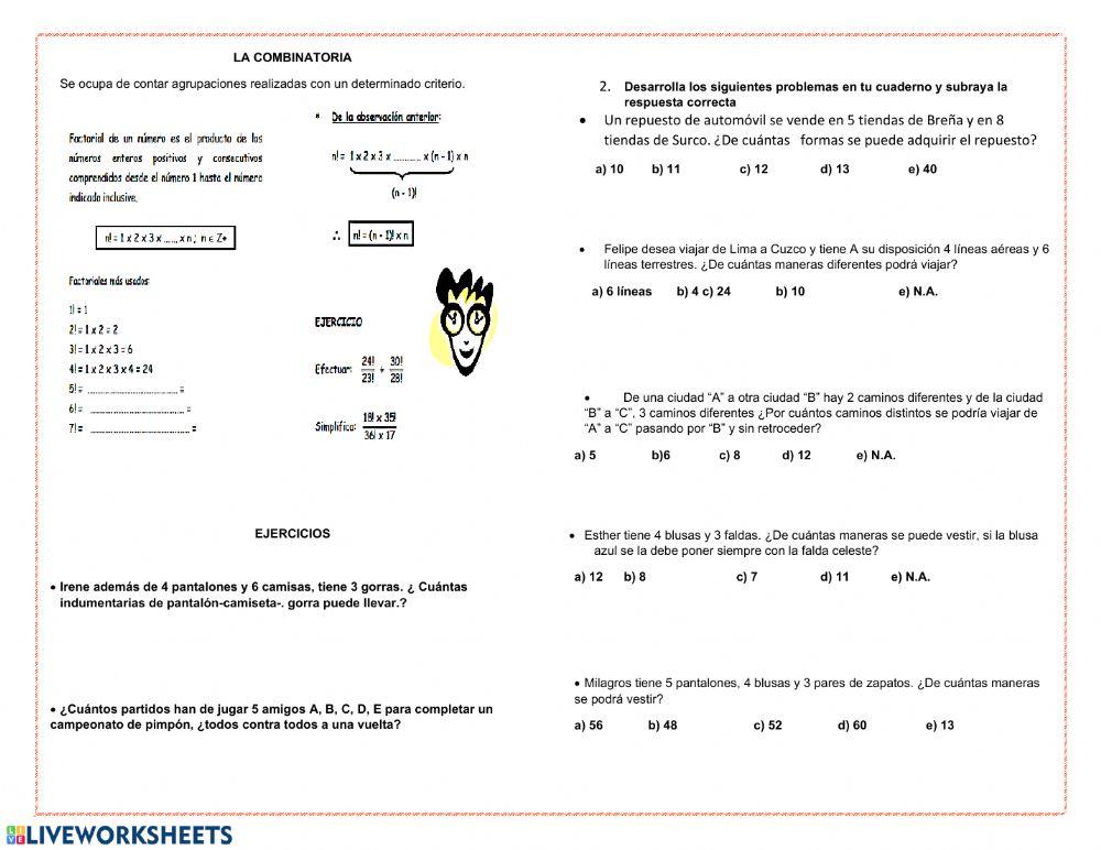 Triángulos y combinatoria
