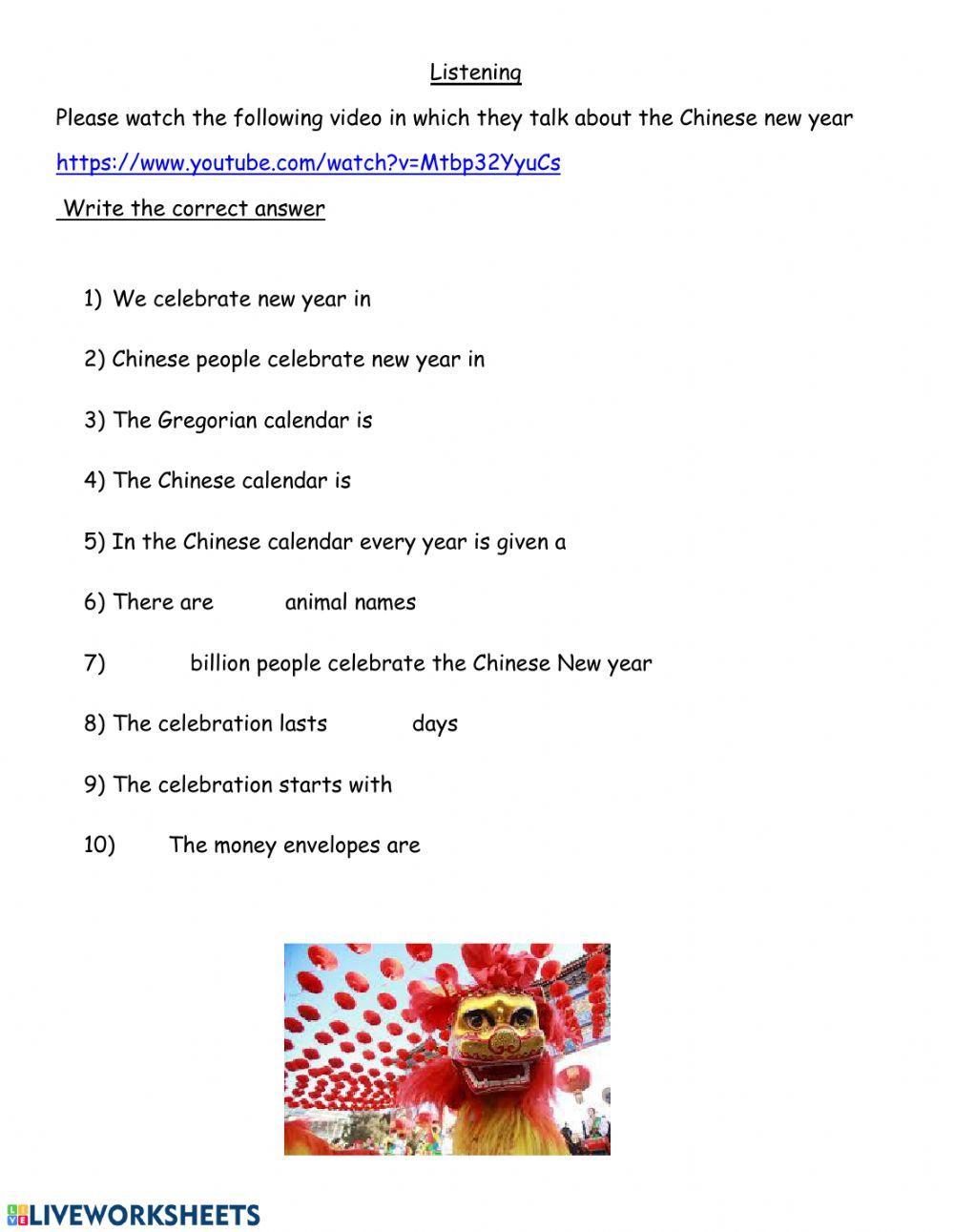 Chinese new year